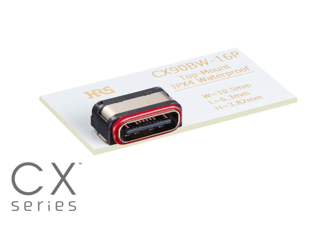 广濑电机Type-C连接器&ldquo;CX&rdquo;系列新增16芯防水插座
